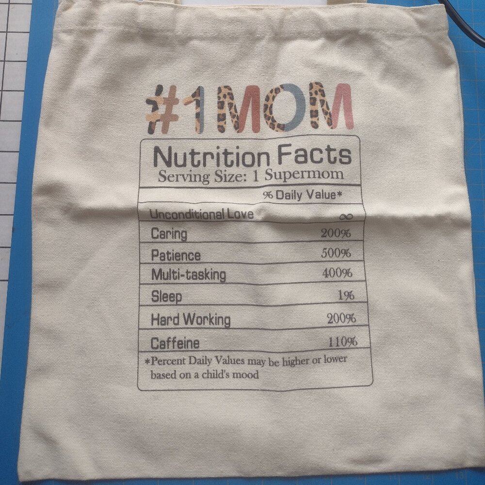 Double-sided, print canvas tote bag